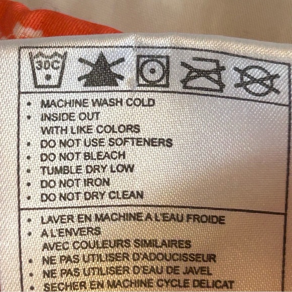 NIKE Golf FitDry Skirt Skort Size M Golfer Print Orange Coral White Stretch - Picture 12 of 13